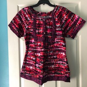 Koi by Kathy Peterson Scrub Top M